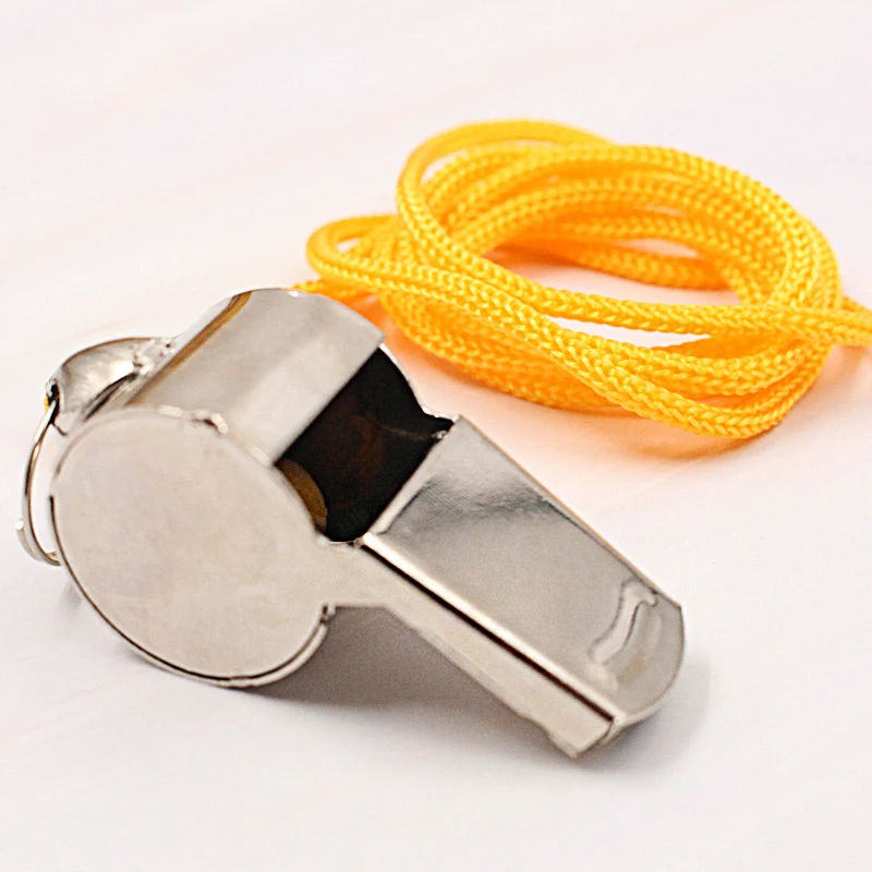 1PC Stainless steel Referee Lanyard Whistle for Training Emergency Survival Coaches Referee Sport Outdoor Survival Whistle
1PC Stainless steel Referee Lanyard Whistle for Training Emergency Survival Coaches Referee Sport Outdoor Survival Whistle