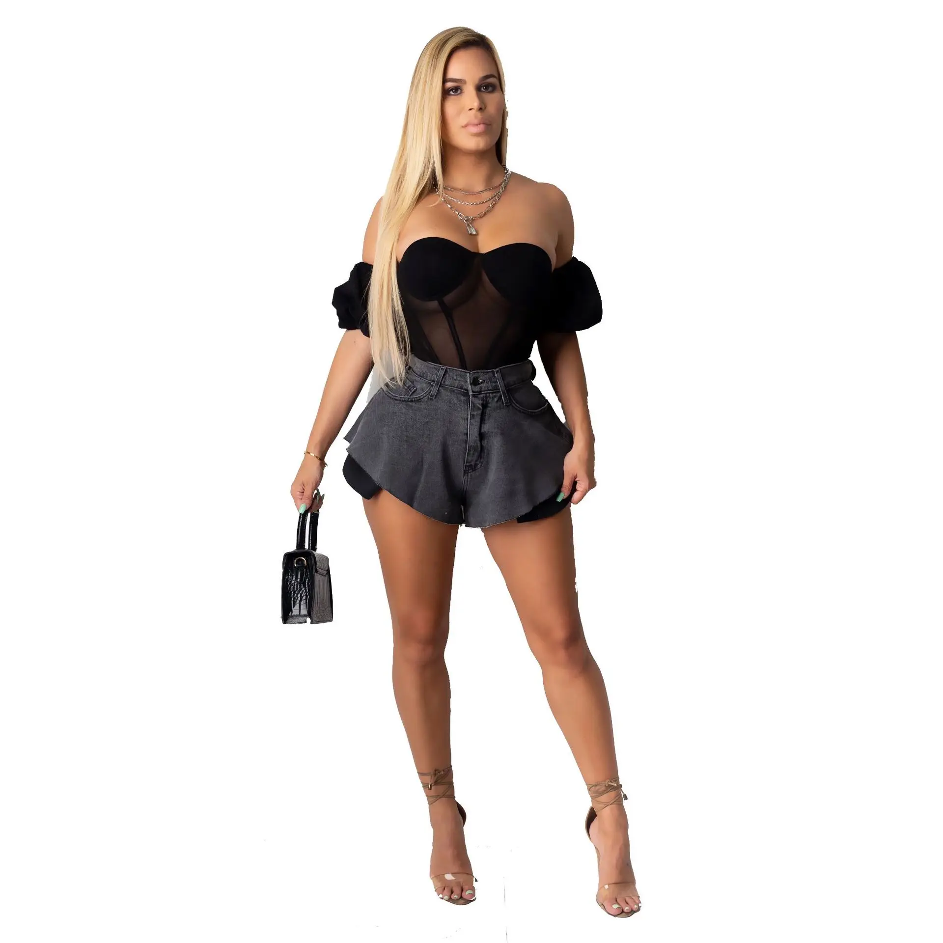 Women Denim Shorts 2021 Summer Washed Zipper Solid Casual High Waist Nightclub Party Lady Fashion Girls Wears Jeans Real Images
Women Denim Shorts 2021 Summer Washed Zipper Solid Casual High Waist Nightclub Party Lady Fashion Girls Wears Jeans Real Images