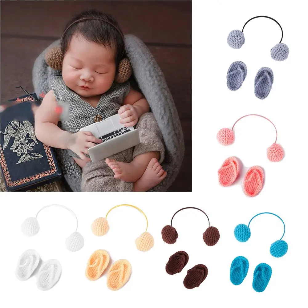 NewBorn Photography Props Hand Crochet Baby Slippers +Headset Set Baby Photo Props Shoes Photography Accessories
NewBorn Photography Props Hand Crochet Baby Slippers +Headset Set Baby Photo Props Shoes Photography Accessories
