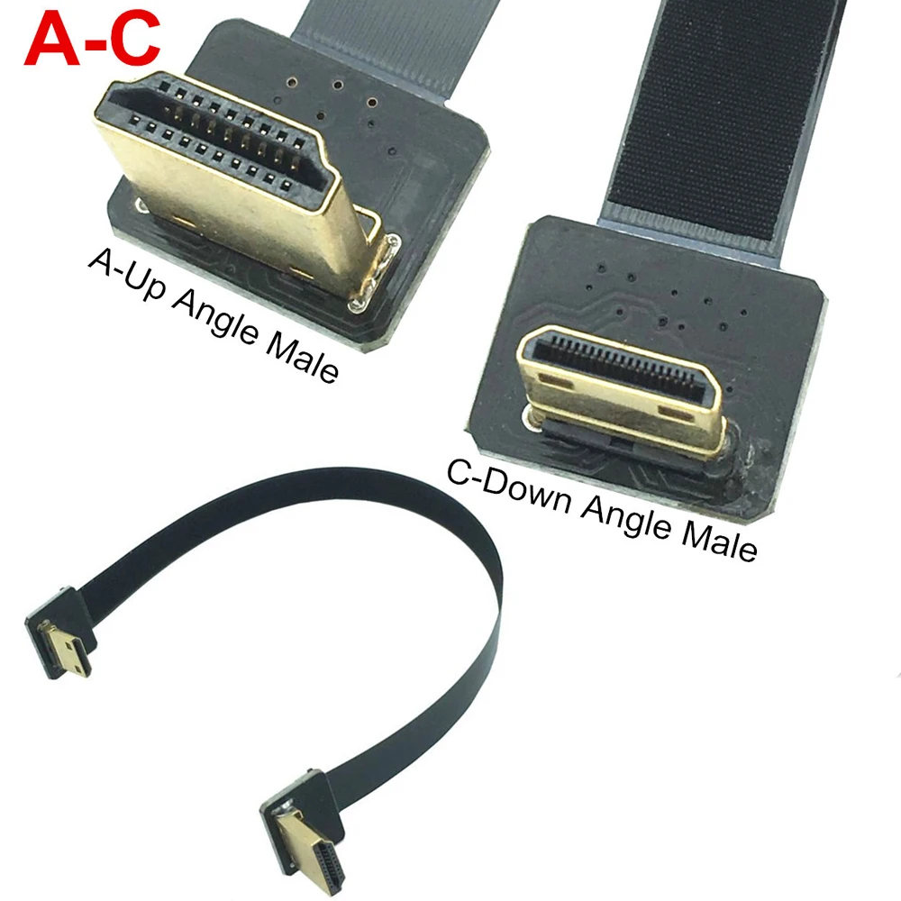 PV воздушный Кабель HDMI A-C Мини Стандартный для PTZ FPV HDM A папа-c папа вверх изогнутый гибкий кабель
PV воздушный Кабель HDMI A-C Мини Стандартный для PTZ FPV HDM A папа-c папа вверх изогнутый гибкий кабель