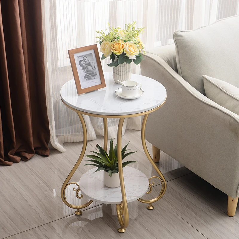 Nordic light luxury marble coffee table simple living room sofa side a few corners single double-decker
Nordic light luxury marble coffee table simple living room sofa side a few corners single double-decker