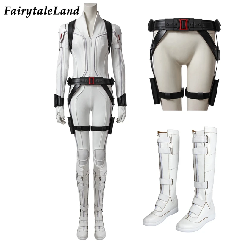 Новейший костюм для косплея на Хэллоуин супергероин вдова Наташа белый комбинезон Наталия доспехи
Новейший костюм для косплея на Хэллоуин супергероин вдова Наташа белый комбинезон Наталия доспехи