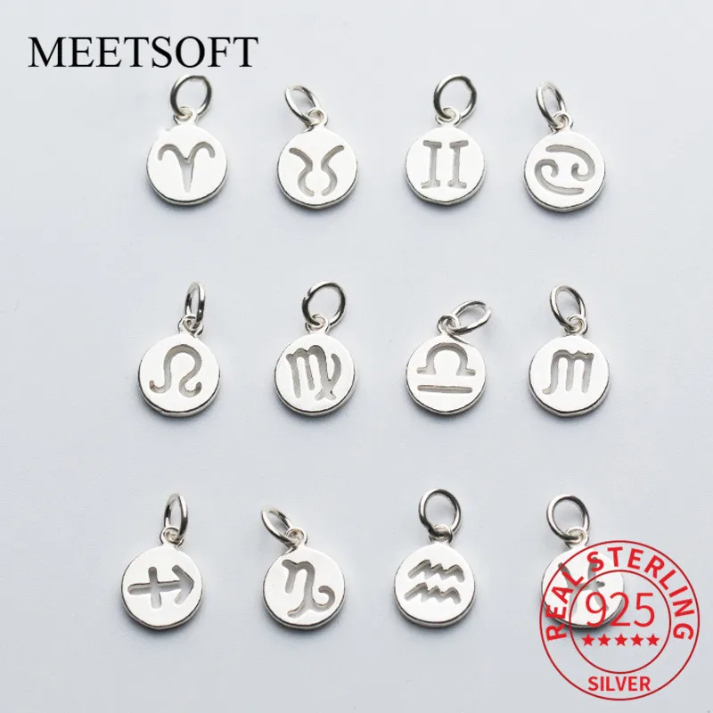 MEETSOFT 925Silver 12 Constellation Brand Charm Hollow Sculpture DIY Necklace Accessory Handmade Bracelet Jewelry Making Finding
MEETSOFT 925Silver 12 Constellation Brand Charm Hollow Sculpture DIY Necklace Accessory Handmade Bracelet Jewelry Making Finding