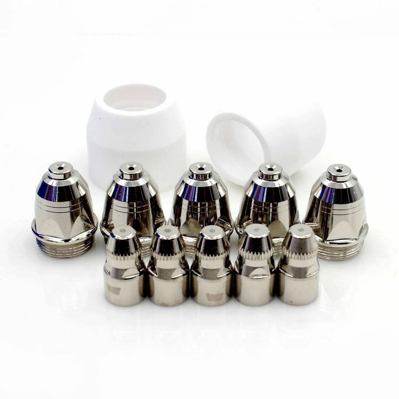 25Pcs Welding Nozzles Wear Parts Set Ceramic Cap Plasma Cutting Machine Suitable For All P-80 Plasma Torches
25Pcs Welding Nozzles Wear Parts Set Ceramic Cap Plasma Cutting Machine Suitable For All P-80 Plasma Torches