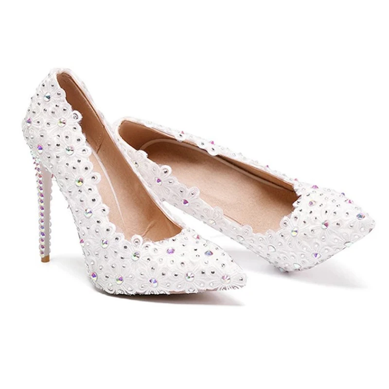 YIHONGMEIQI Flash diamond light white lace flower wedding shoes women's Bridal Shoes banquet dress single shoes size 32-47
YIHONGMEIQI Flash diamond light white lace flower wedding shoes women's Bridal Shoes banquet dress single shoes size 32-47