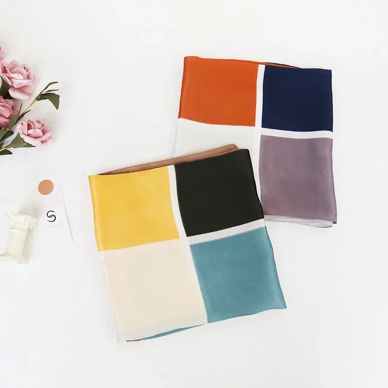 2021 Summer Luxury Brand Silk Scarf Square Women Shawls And Wraps Fashion Office Small Hair Neck Hijabs Foulard Scarves 70*70cm
2021 Summer Luxury Brand Silk Scarf Square Women Shawls And Wraps Fashion Office Small Hair Neck Hijabs Foulard Scarves 70*70cm