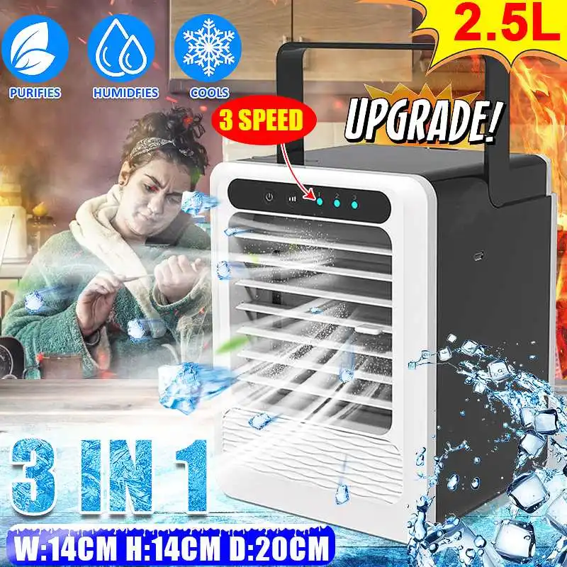 Portable Air Cooler Fan 7 Colors 3 Gear Mini USB Air ConditionerDesktop Air Cooling Fan Humidifier Purifier For Office Bedroom
Portable Air Cooler Fan 7 Colors 3 Gear Mini USB Air ConditionerDesktop Air Cooling Fan Humidifier Purifier For Office Bedroom