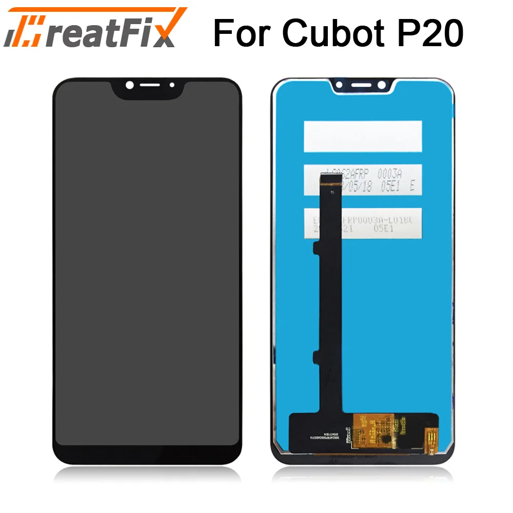 100% протестированный для Cubot P20 ЖК дисплей и сенсорный экран дигитайзер модуль
