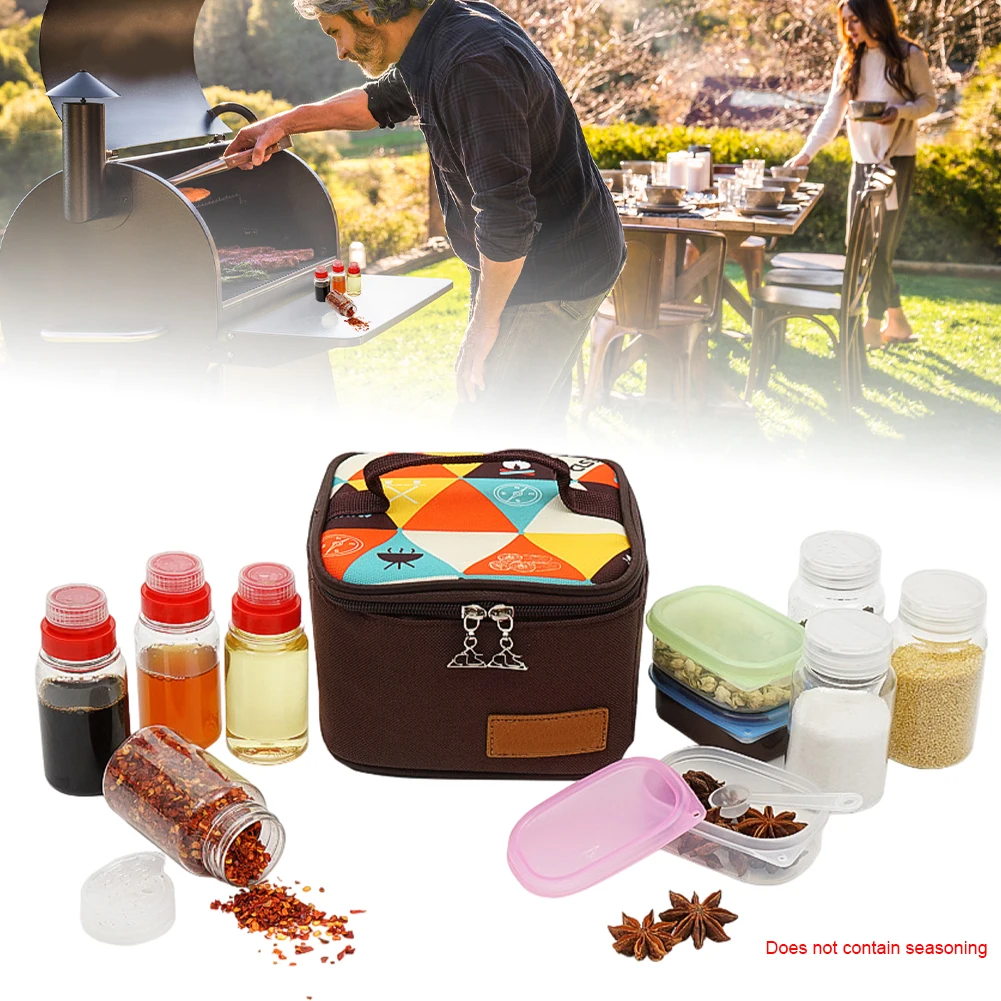 10 Pcs Seasoning Jar Set with Storage Bag Portable Spice Container Salt Shaker Powder Liquid Sauce Bottle for Camping BBQ Picnic
10 Pcs Seasoning Jar Set with Storage Bag Portable Spice Container Salt Shaker Powder Liquid Sauce Bottle for Camping BBQ Picnic