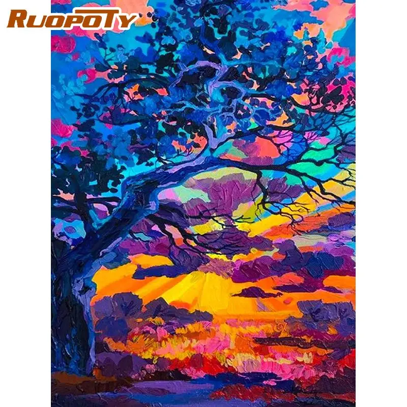 RUOPOTY 60x75cm DIY Frame Painting By Number Kits Trees Picture Handcraft Coloring By Numbers Acrylic Paint For Home Decors
RUOPOTY 60x75cm DIY Frame Painting By Number Kits Trees Picture Handcraft Coloring By Numbers Acrylic Paint For Home Decors