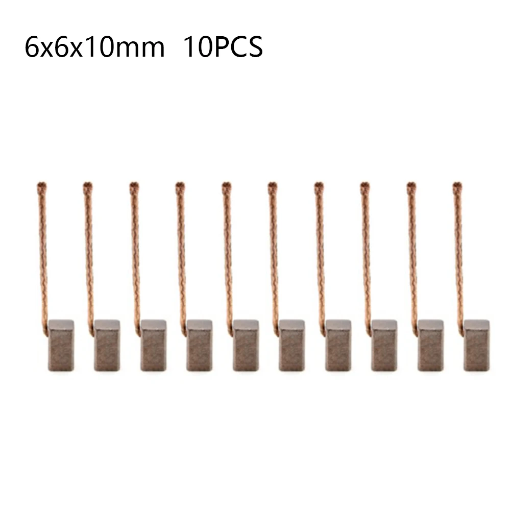 2/10pcs Carbon Brush 6x6x10mm Graphite Fiber Brush For Blower Motor Fan Motor Windshield Wiper Motor Change Accessories
2/10pcs Carbon Brush 6x6x10mm Graphite Fiber Brush For Blower Motor Fan Motor Windshield Wiper Motor Change Accessories