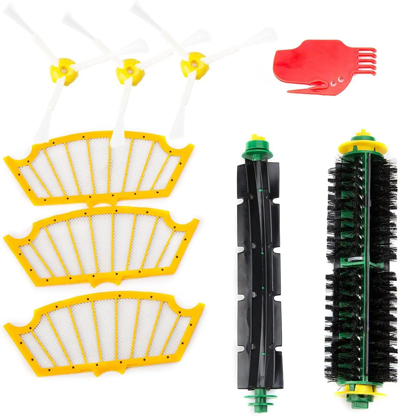 Replacement Accessories Kit for Roomba 500 Series 530 535 540 560 570 580 - Includes 3 Pack Filter and Side Brush, 1 Pack Bristl
Replacement Accessories Kit for Roomba 500 Series 530 535 540 560 570 580 - Includes 3 Pack Filter and Side Brush, 1 Pack Bristl