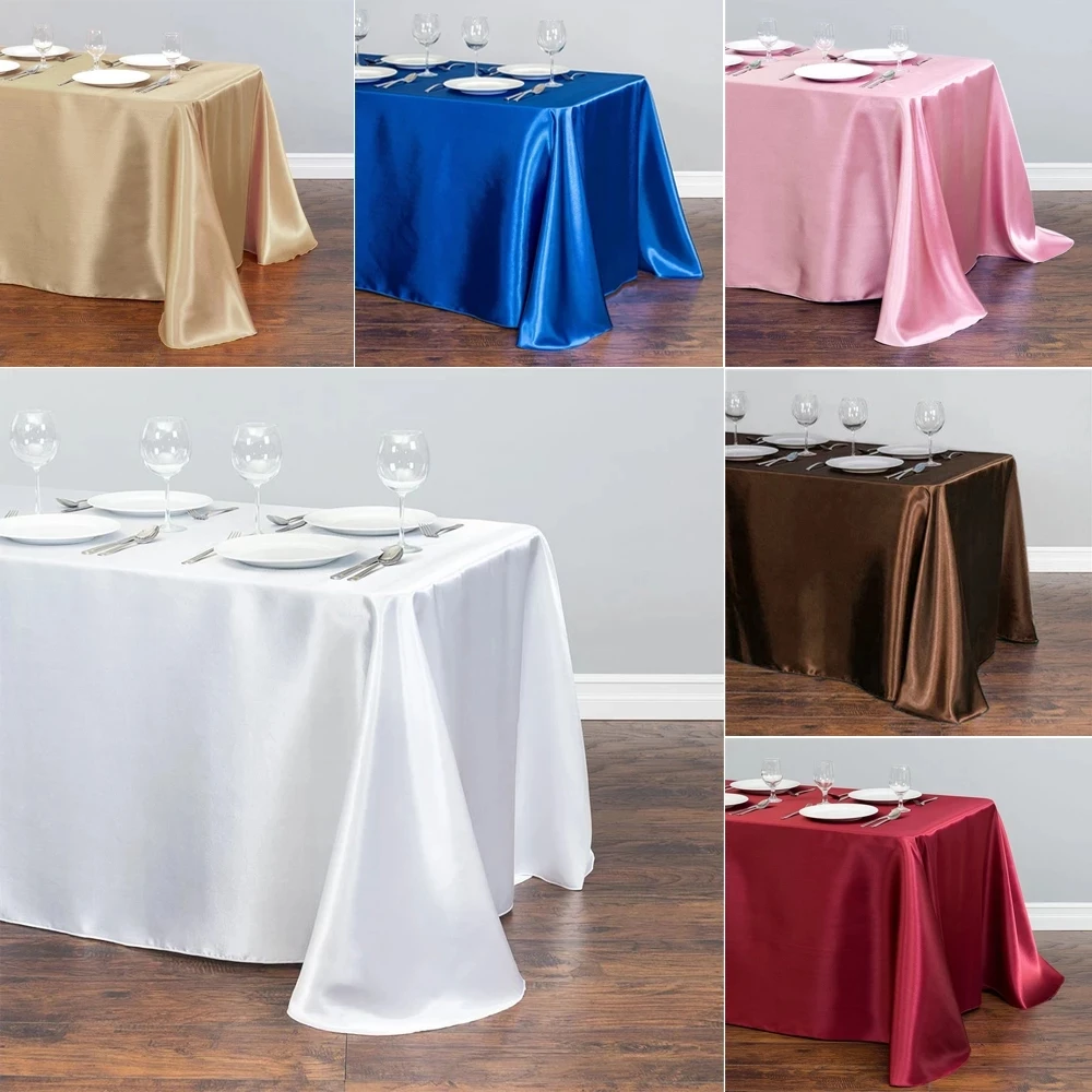 Rectangular tablecloth white satin wedding decoration banquet dining table cover new year christmas tablecloth home decoration
Rectangular tablecloth white satin wedding decoration banquet dining table cover new year christmas tablecloth home decoration