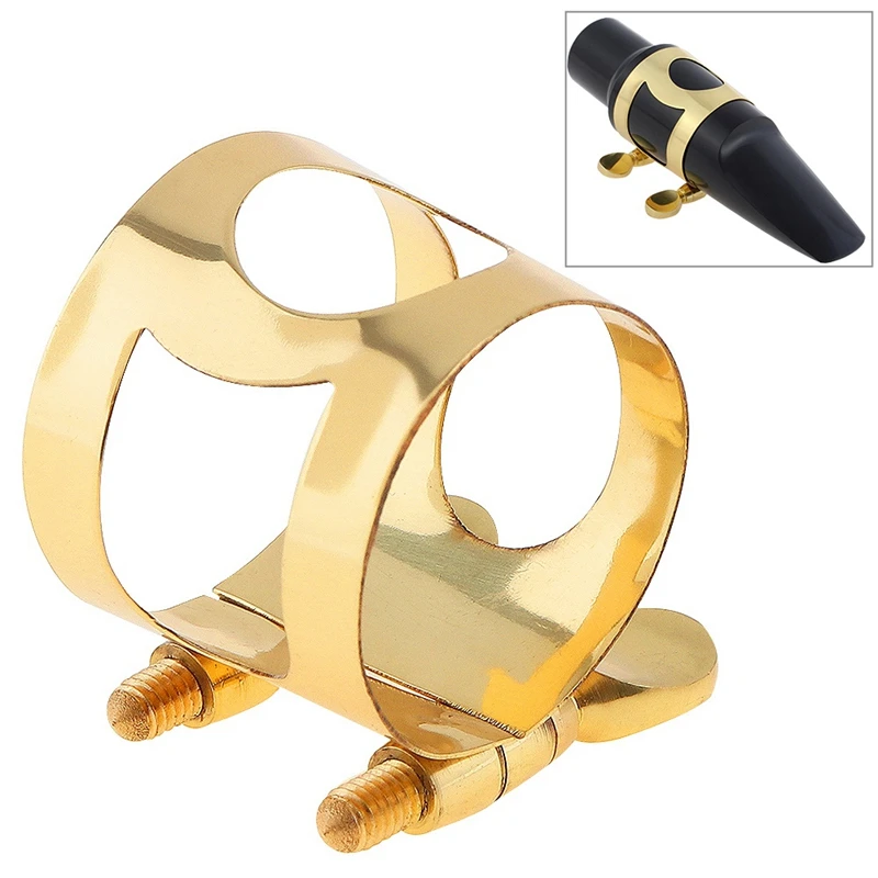 Tener Saxophone Mouthpiece Ligature Gold-Plated BRass Ligature Fastener For Rubber Saxophone
Tener Saxophone Mouthpiece Ligature Gold-Plated BRass Ligature Fastener For Rubber Saxophone