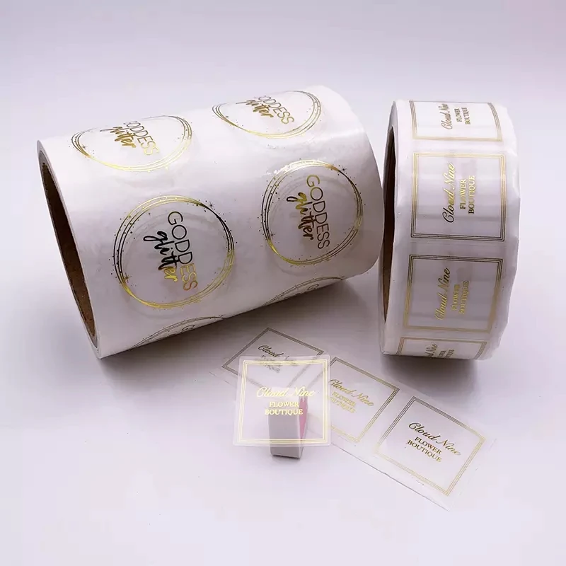 100pcs Clear PVC Stickers Personalise Foil Gold Transparent Sticker Logo Custom Labels Papel Pared 
100pcs Clear PVC Stickers Personalise Foil Gold Transparent Sticker Logo Custom Labels Papel Pared