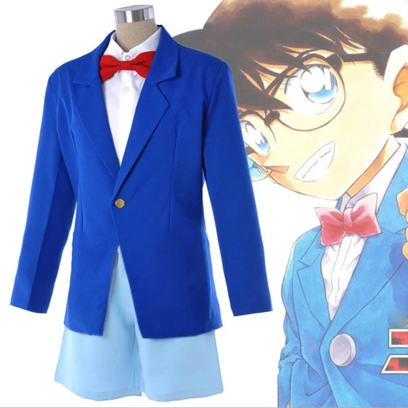 Аниме Детектив Конан чехол закрытый Edogawa Conan Konan униформа косплей дети взрослые