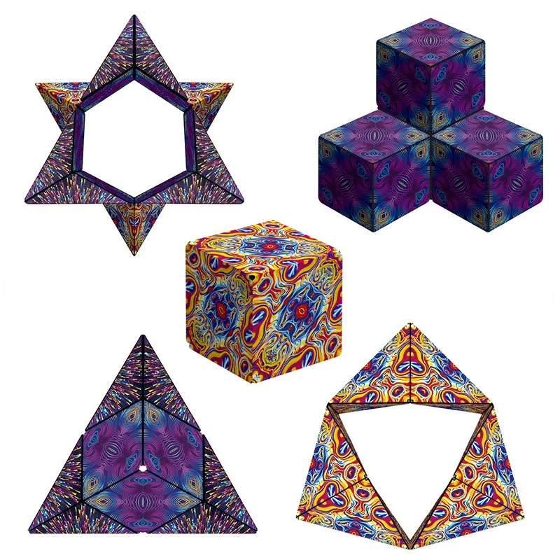 Магнитная головоломка-фиджет, кубик, геометрические блоки, декомпрессионная развивающая игрушка SK149 
Магнитная головоломка-фиджет, кубик, геометрические блоки, декомпрессионная развивающая игрушка SK149