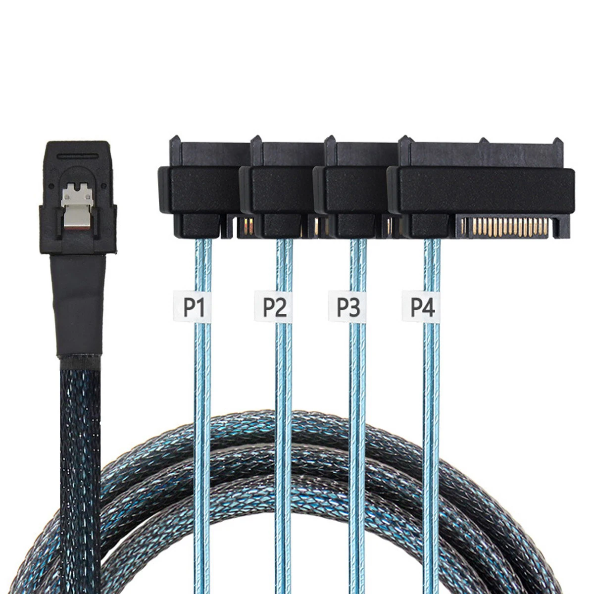 Мини SAS кабель внутренний 36 Pin Mini SFF-8087 хоста до 4 SFF-8482 целевой Жесткий диск и SATA