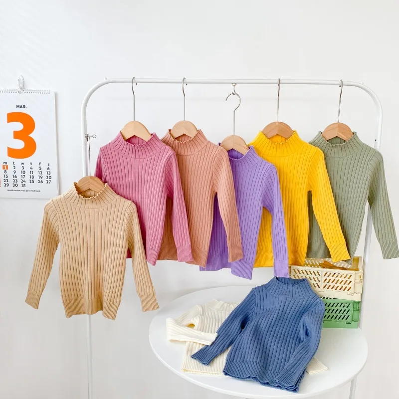 Spring Autumn Girls Sweater Baby Knitwear Kids Knit Tops Children Clothes Striped Rib Knit Crew Neck Elastic Solid 3 To 7 Yrs
Spring Autumn Girls Sweater Baby Knitwear Kids Knit Tops Children Clothes Striped Rib Knit Crew Neck Elastic Solid 3 To 7 Yrs