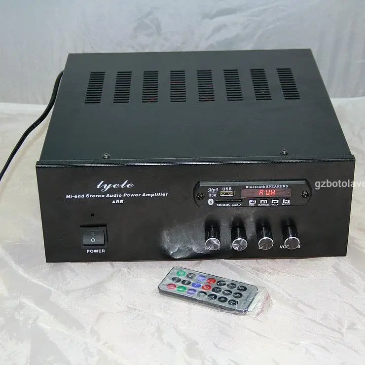 Усилитель мощности SANKEN 1600 Вт Bluetooth 3264/1295 поддержка SD-карты FM | Электроника