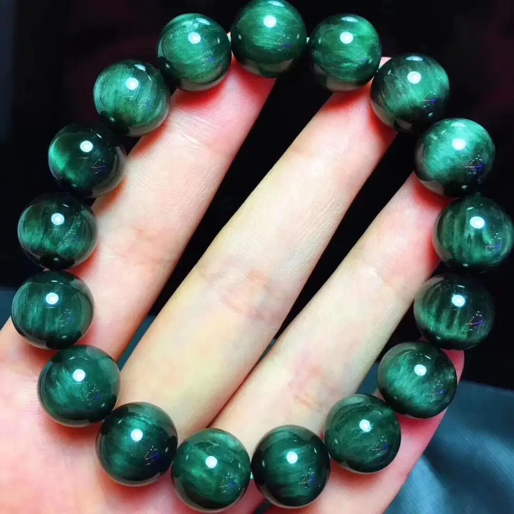 Top 12mm Natural Green Hair Rutilated Quartz Bracelet For Woman Man Strong Cat Eye Round Beads Crystal Jewelry AAAAA Certificate
Top 12mm Natural Green Hair Rutilated Quartz Bracelet For Woman Man Strong Cat Eye Round Beads Crystal Jewelry AAAAA Certificate