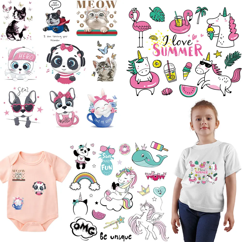 A Set Animal Patches Unicorn Cat Stickers On Clothes Girls Heat Transfer Iron Patches For Jackets T-Shirt Decals Parches Ropa
A Set Animal Patches Unicorn Cat Stickers On Clothes Girls Heat Transfer Iron Patches For Jackets T-Shirt Decals Parches Ropa