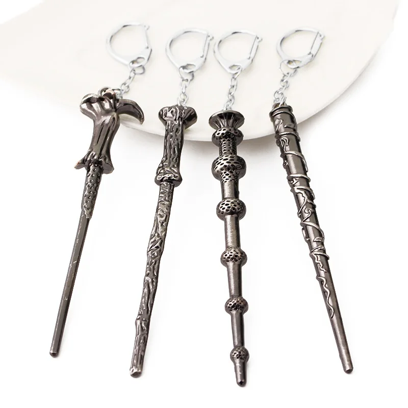 Wholeslae 24pcs A Lot Magic Wand Keychain Fashion Vintage Pendant Chaveiro Key Chains For Women&Men Size 11.7*1.4cm | Украшения и