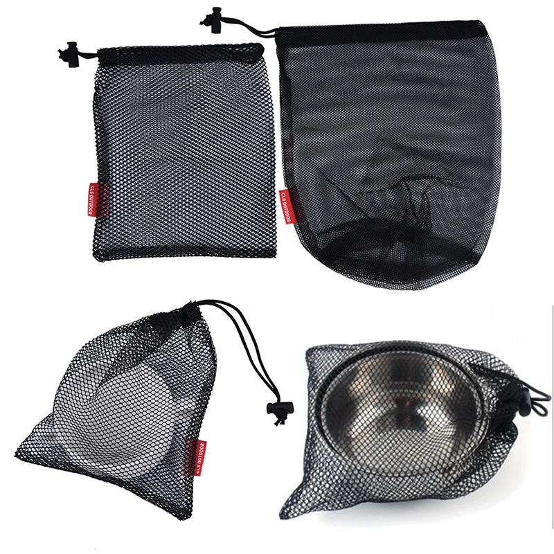 Nylon Mesh Drawstring Bag for Cutlery Bottle Pot Pan Kettle Mesh Storage Ditty Bag Travel Stuff Sack
Nylon Mesh Drawstring Bag for Cutlery Bottle Pot Pan Kettle Mesh Storage Ditty Bag Travel Stuff Sack