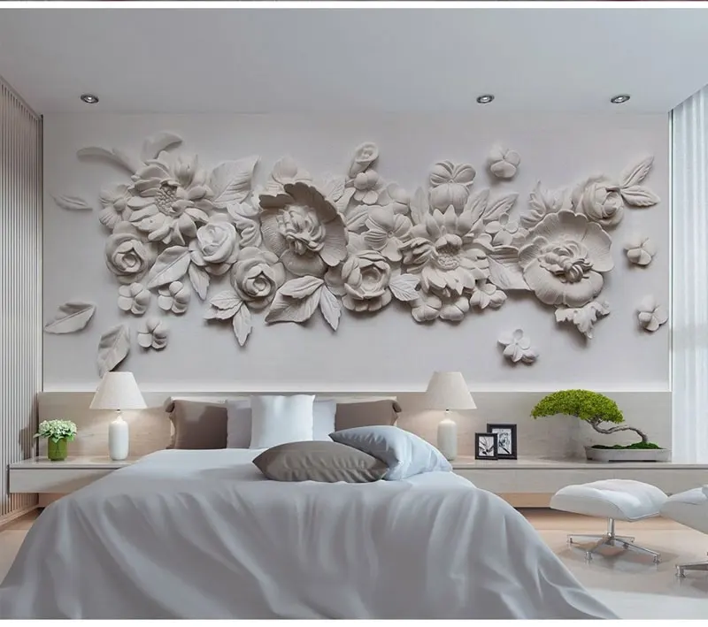 Bacal Large Mural Gypsum Emboss 3d Flower Wallpaper Mural 3D Wall Mural Wall paper for Bedroom Sofa Background 3d Flower Sticker
Bacal Large Mural Gypsum Emboss 3d Flower Wallpaper Mural 3D Wall Mural Wall paper for Bedroom Sofa Background 3d Flower Sticker