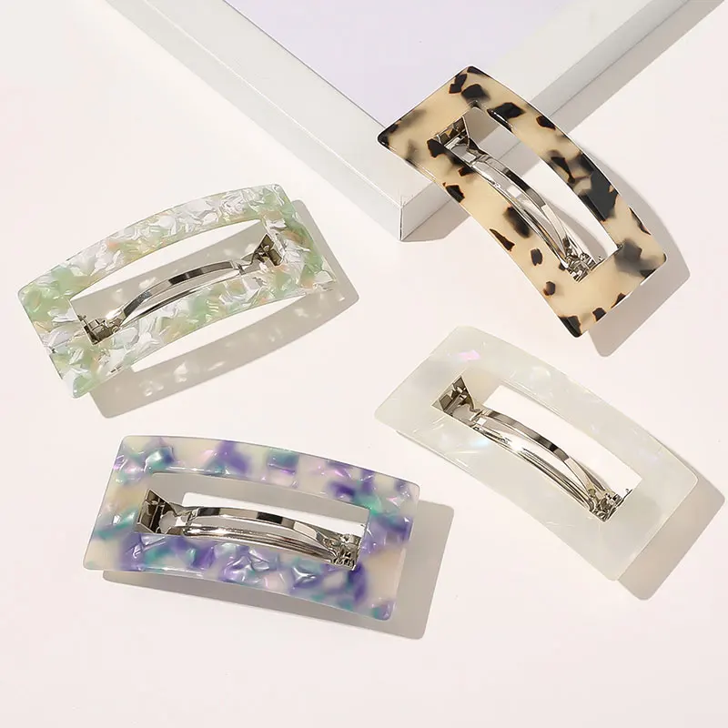 Acetate Hollow Hairpin Floral Marble Hair Clip Hair Accessories Hairgrips Spring Clip Geometric Rectangle Barrette Hairbands New
Acetate Hollow Hairpin Floral Marble Hair Clip Hair Accessories Hairgrips Spring Clip Geometric Rectangle Barrette Hairbands New
