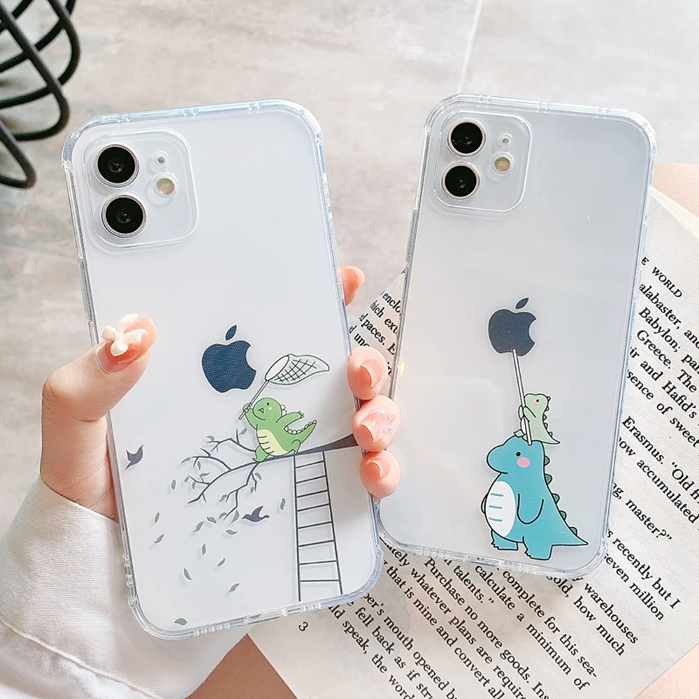 Cute Dinosaur Creativity Transparent Phone Case For iPhone 13 12 11 Pro XS Max XR SE 2 8 7 Plus Camera Protect Soft Clear Cover
Cute Dinosaur Creativity Transparent Phone Case For iPhone 13 12 11 Pro XS Max XR SE 2 8 7 Plus Camera Protect Soft Clear Cover