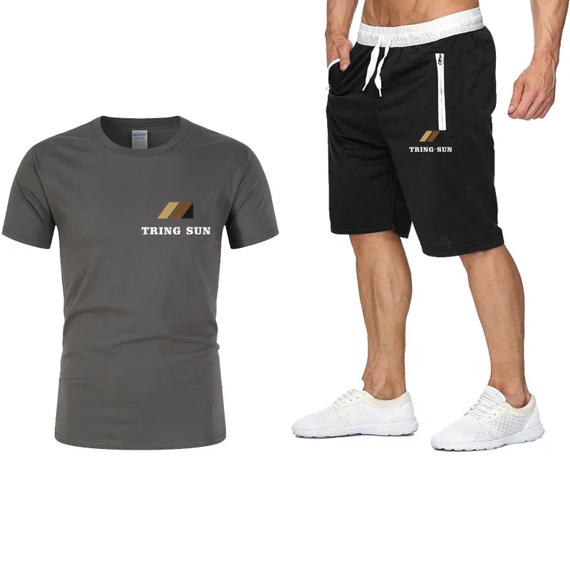 Men's Spring And Summer Latest Street Style Sports Short Sleeve + Shorts Suit Solid Color Pure Cotton Breathable And Quick-Dryin
Men's Spring And Summer Latest Street Style Sports Short Sleeve + Shorts Suit Solid Color Pure Cotton Breathable And Quick-Dryin