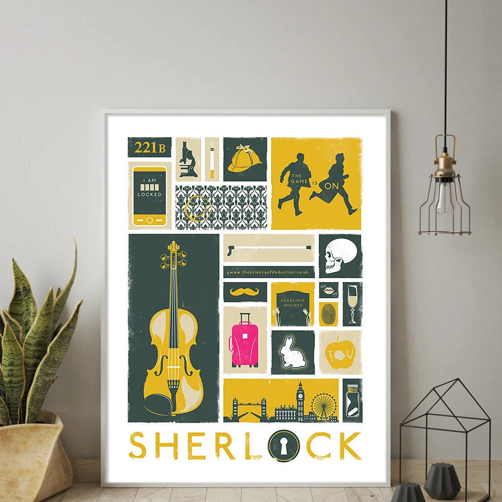 ТВ-серия Sherlock искусственная Картина на холсте искусство домашний декор спальня гостиная диван настенный Декор Картина Дизайн 
ТВ-серия Sherlock искусственная Картина на холсте искусство домашний декор спальня гостиная диван настенный Декор Картина Дизайн