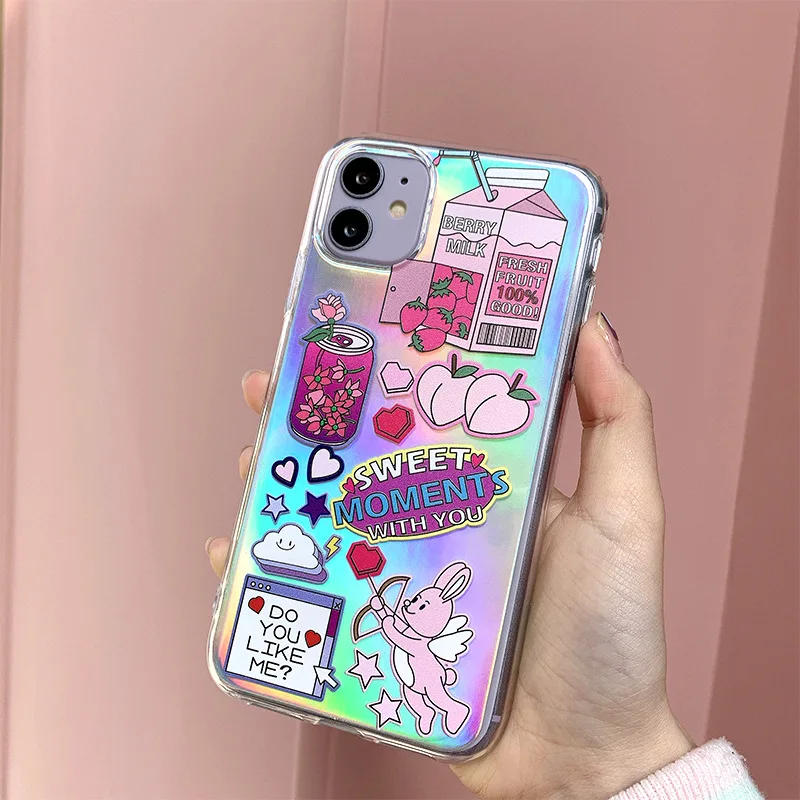 Creative laser iPhone 11 case for Apple 12pro all inclusive soft cover cute 7 / 8plus fall proof female
Creative laser iPhone 11 case for Apple 12pro all inclusive soft cover cute 7 / 8plus fall proof female