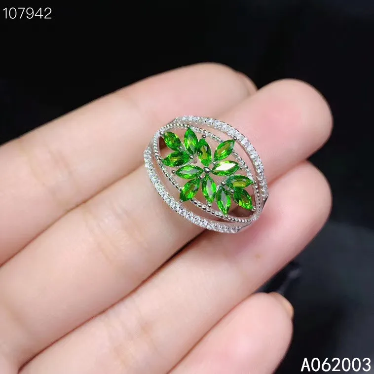 KJJEAXCMY fine jewelry 925 sterling silver inlaid crystal natural gem diopside new girl Female ring popular Support Detection
KJJEAXCMY fine jewelry 925 sterling silver inlaid crystal natural gem diopside new girl Female ring popular Support Detection
