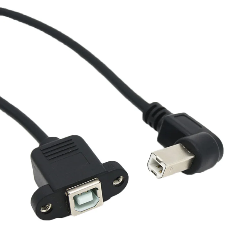 1PCS Right Angle USB Type B male to USB B female Mount Extension Cable Cord 0.3M 0.5M SD&HI Printer Panel
1PCS Right Angle USB Type B male to USB B female Mount Extension Cable Cord 0.3M 0.5M SD&HI Printer Panel