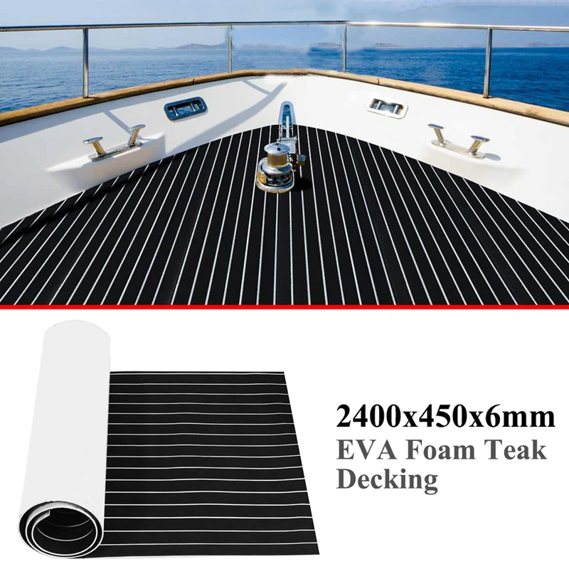 Top!-Self-Adhesive EVA Foam Teak Decking Yacht Marine Flooring Synthetic Boat Floor Mat 2400X450X6mm
Top!-Self-Adhesive EVA Foam Teak Decking Yacht Marine Flooring Synthetic Boat Floor Mat 2400X450X6mm