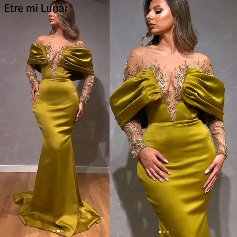 2020 Dubai Mermaid Beading Evening Dress Deap V-neck Off Shoulder Prom Dresses vestido de noche LE40738
2020 Dubai Mermaid Beading Evening Dress Deap V-neck Off Shoulder Prom Dresses vestido de noche LE40738