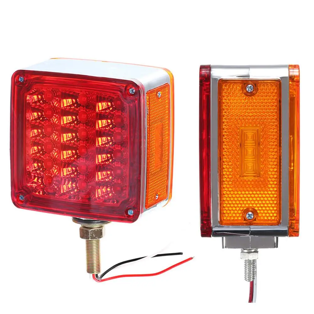 39LED US Truck Double-sided Headlights Forklift Signal Light Trailer Warning Light Hanging Electroplated Tail Lamps Wholesale
39LED US Truck Double-sided Headlights Forklift Signal Light Trailer Warning Light Hanging Electroplated Tail Lamps Wholesale