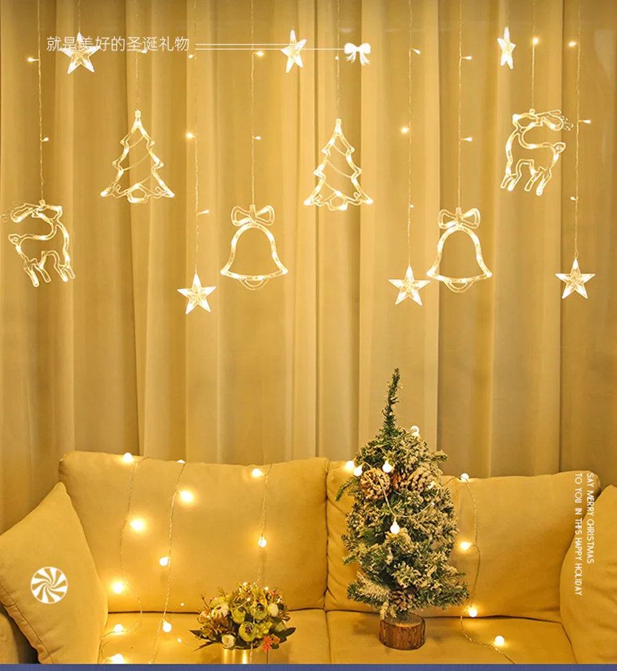 110V 220V Plug 3.5M LED Moon Star Lamp Fairy Curtain Light Christmas Garland String Lights For Home NEW YEAR Wedding Decoration
110V 220V Plug 3.5M LED Moon Star Lamp Fairy Curtain Light Christmas Garland String Lights For Home NEW YEAR Wedding Decoration