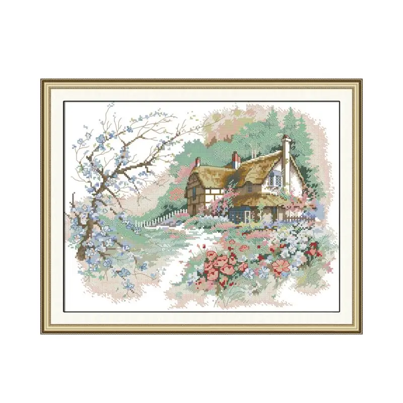 

The Run of the Country cross stitch kit 18ct 14ct 11ct count printed canvas stitching embroidery DIY handmade needlework