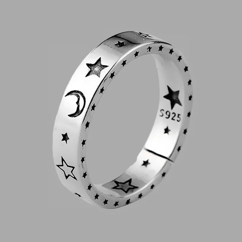 Vintage Moon Star Open Thai Silver Color Ring Smiling Face Finger Rings For Fashion Women Jewelry
Vintage Moon Star Open Thai Silver Color Ring Smiling Face Finger Rings For Fashion Women Jewelry