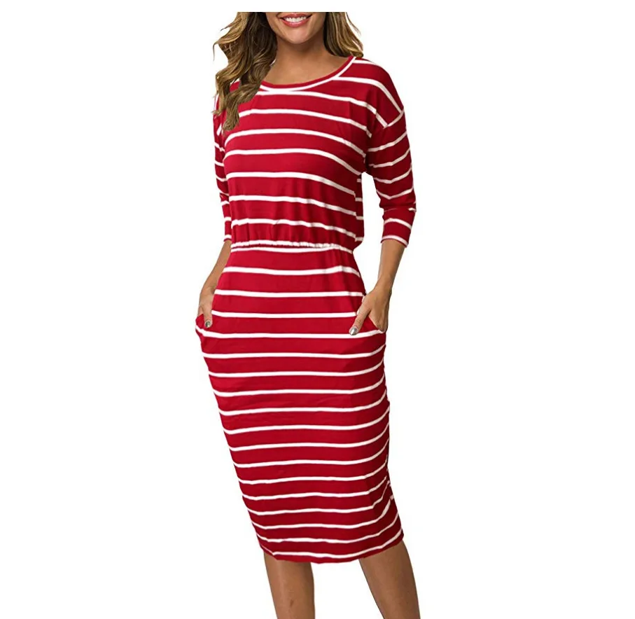 2021 Women's Clothing Summer Women's Fashion Striped Pencil Skirt midi Dress women Plus Size Dresses
2021 Women's Clothing Summer Women's Fashion Striped Pencil Skirt midi Dress women Plus Size Dresses