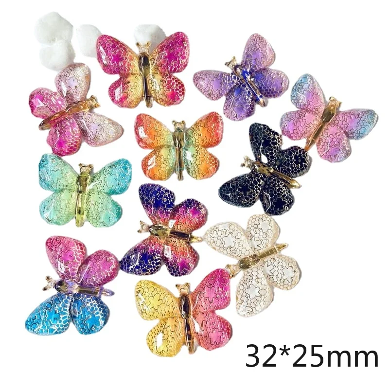 10Pcs/lots 32*25mm Cabochon Butterflies Flatback Resin Supplies DIY Crafts Flatback Scrapbooking Ornament Accessories
10Pcs/lots 32*25mm Cabochon Butterflies Flatback Resin Supplies DIY Crafts Flatback Scrapbooking Ornament Accessories