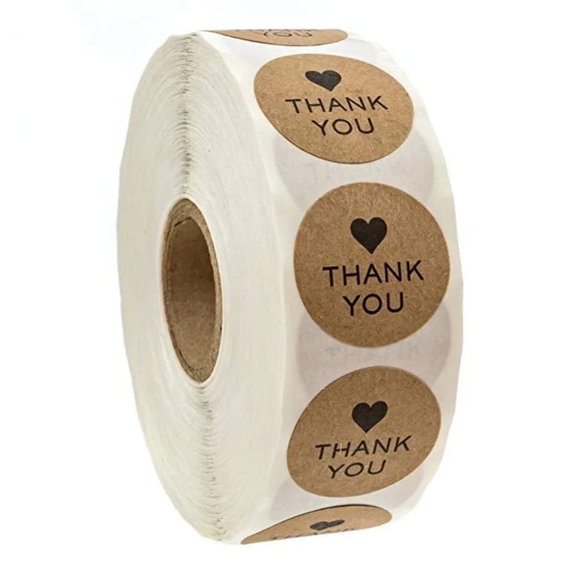 Kraft paper thank you stickers scrapbooking for seal adhesive label roll cute sticker for package stationery sticker 1inch 500pc
Kraft paper thank you stickers scrapbooking for seal adhesive label roll cute sticker for package stationery sticker 1inch 500pc