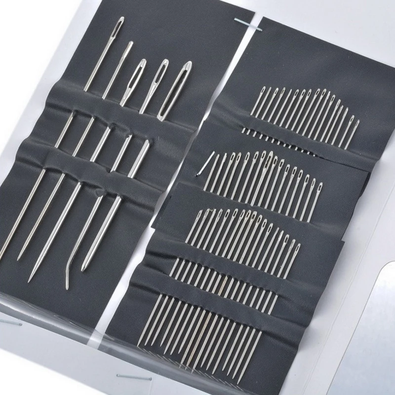 40pcs Large Eye Needles Stainless Steel Leather Sewing Embroidery Cross Stitch Hand Knit Crochet Hook Set Hand Sewing Accessory
40pcs Large Eye Needles Stainless Steel Leather Sewing Embroidery Cross Stitch Hand Knit Crochet Hook Set Hand Sewing Accessory