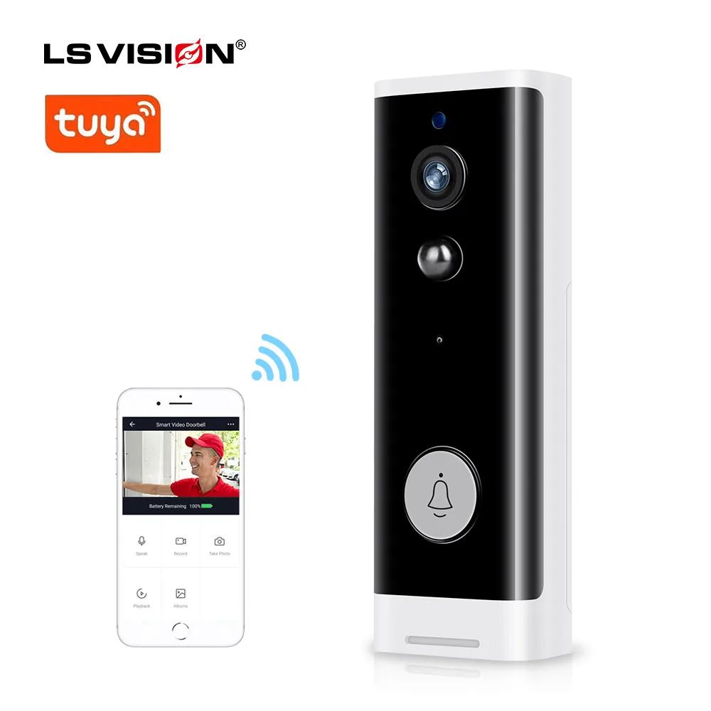 Приложение Tuya 2MP Смарт Wi Fi видео дверной звонок Камера визуальное вызывное