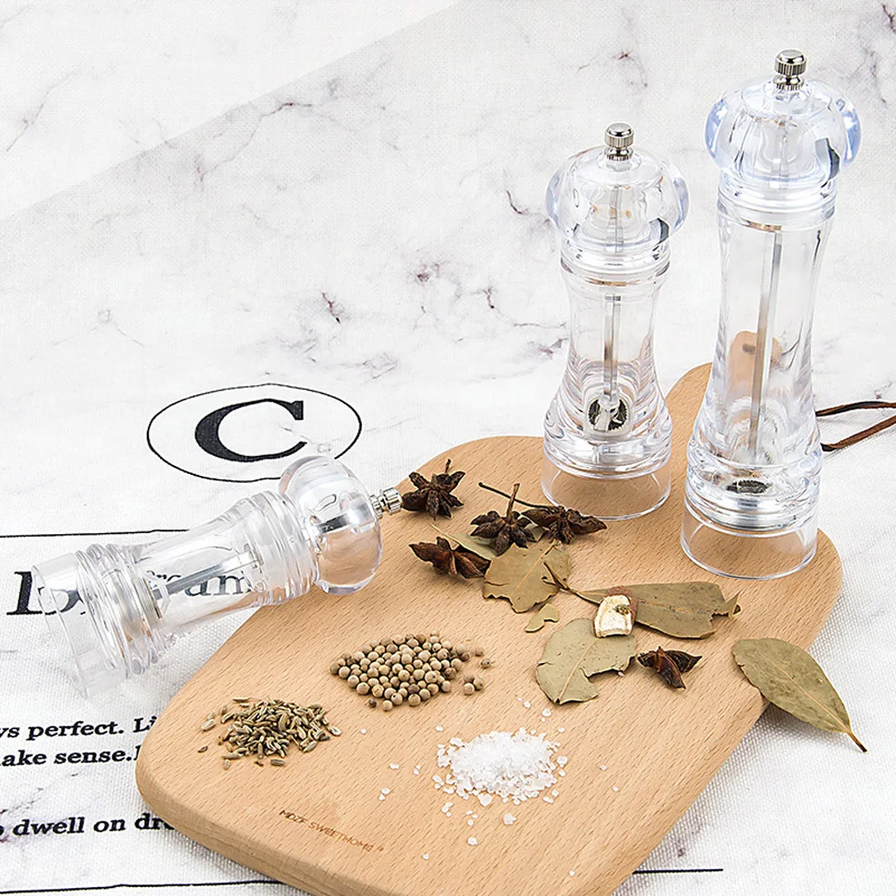 1PC Salt Grinder Pepper Grinder Salt Pepper Mill Manual Grinder Acrylic Spice Kitchen Tool Seasoning Grinding Spice Bottle
1PC Salt Grinder Pepper Grinder Salt Pepper Mill Manual Grinder Acrylic Spice Kitchen Tool Seasoning Grinding Spice Bottle