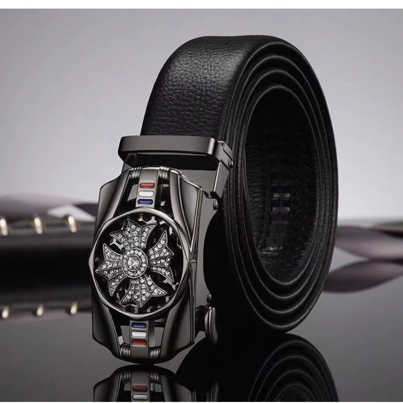 Belts for 3.5cm Width Brand Fashion Automatic Buckle Black Genuine Leather Men's Jeans High Quality Waist Male Strap
Belts for 3.5cm Width Brand Fashion Automatic Buckle Black Genuine Leather Men's Jeans High Quality Waist Male Strap