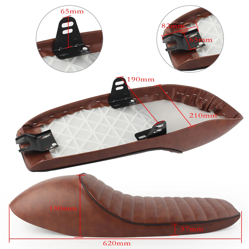 62CM Motorcycle Vintage Cafe Racer Seat Brat Hump Saddle For Honda CB CL Series CB100 CB200 CB50 & For Suzuki KZ400 KZ550 K750 
62CM Motorcycle Vintage Cafe Racer Seat Brat Hump Saddle For Honda CB CL Series CB100 CB200 CB50 & For Suzuki KZ400 KZ550 K750